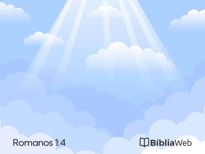 Romanos 1:4 em imagem para compartilhar