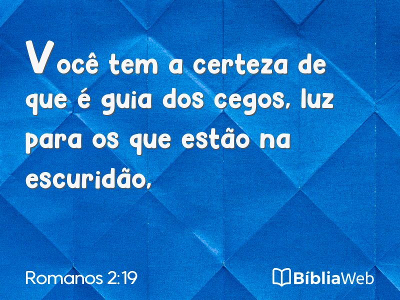 Romanos 2:19 em imagem para compartilhar
