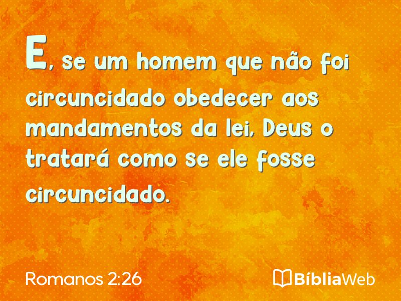 Romanos 2:26 em imagem para compartilhar
