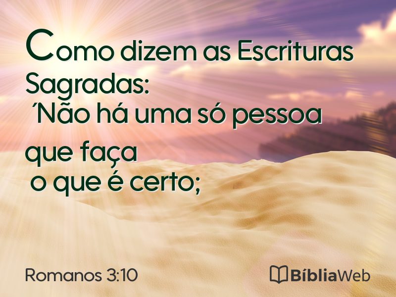Romanos 3:10 em imagem para compartilhar