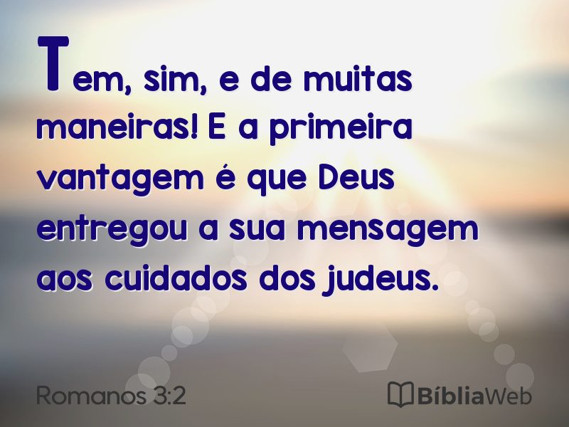 Romanos 3:2 em imagem para compartilhar