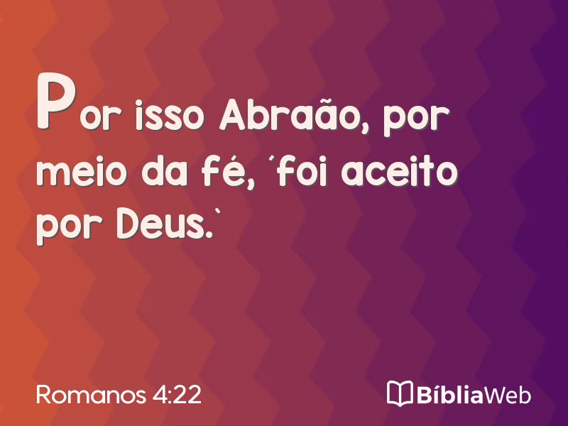 Romanos 4:22 em imagem para compartilhar