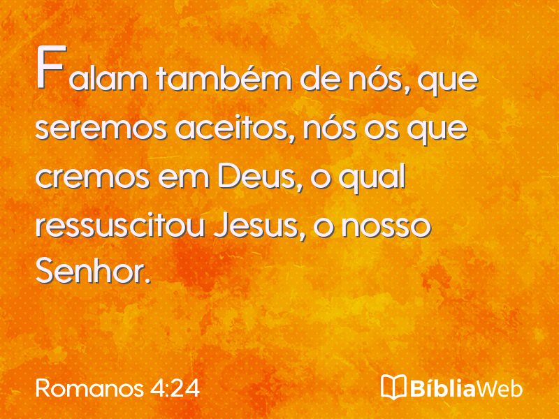 Romanos 4:24 em imagem para compartilhar