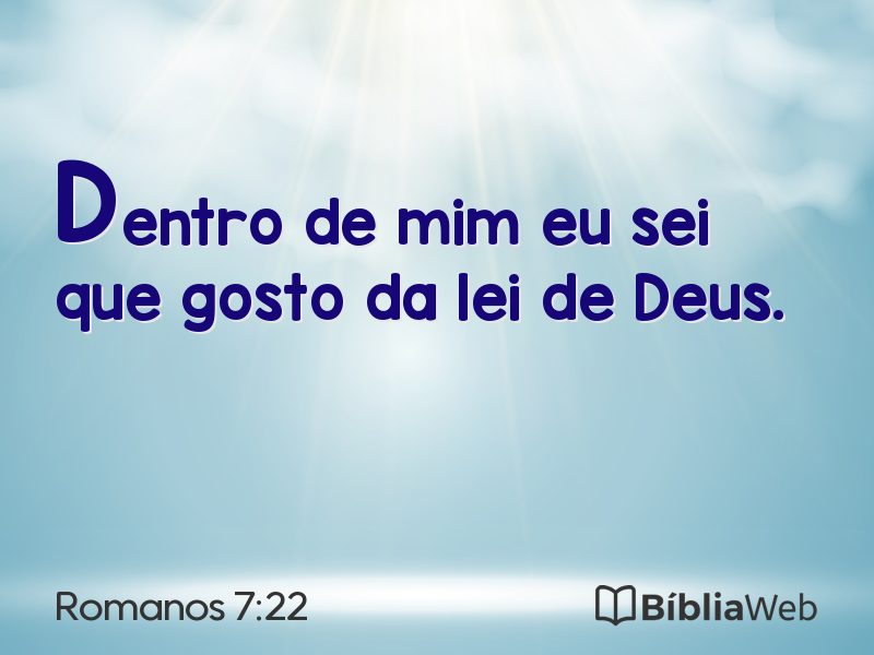 Romanos 7:22 em imagem para compartilhar