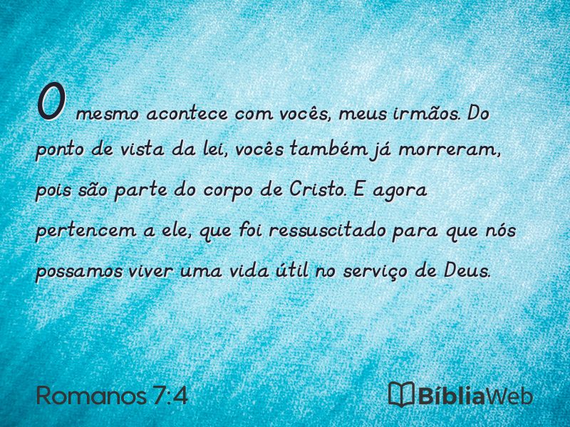 Romanos 7:4 em imagem para compartilhar
