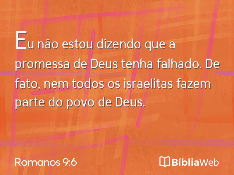Romanos 9:6 em imagem para compartilhar