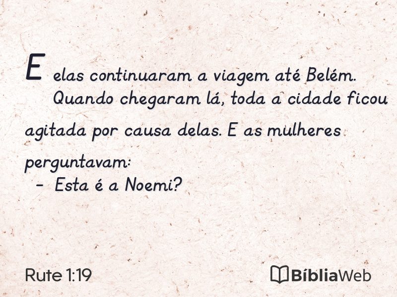 Rute 1:19 em imagem para compartilhar