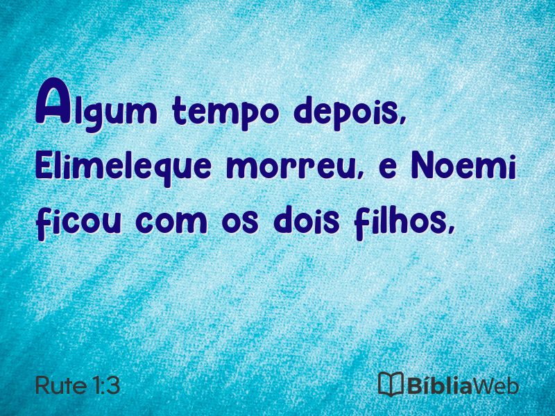 Rute 1:3 em imagem para compartilhar
