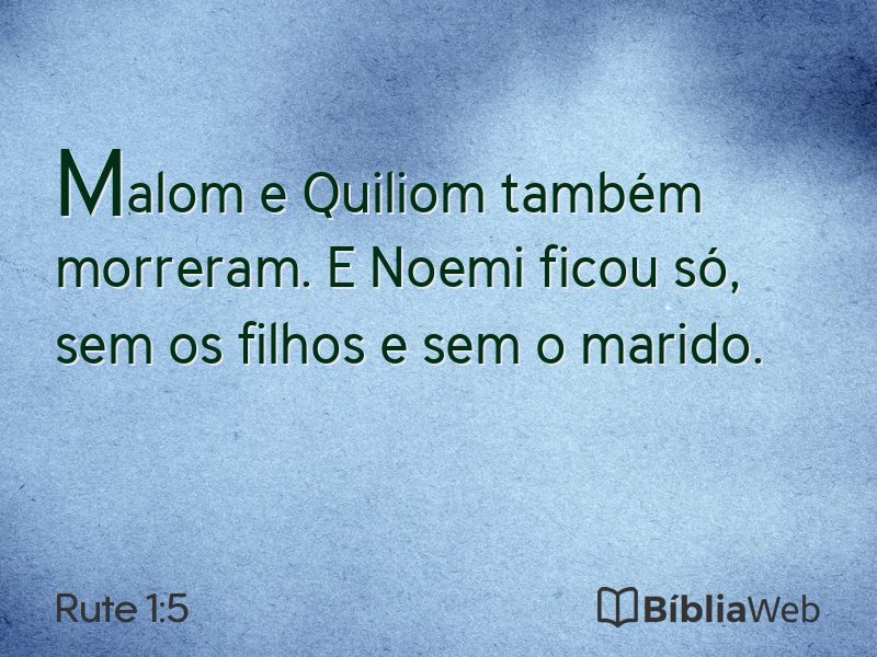 Rute 1:5 em imagem para compartilhar