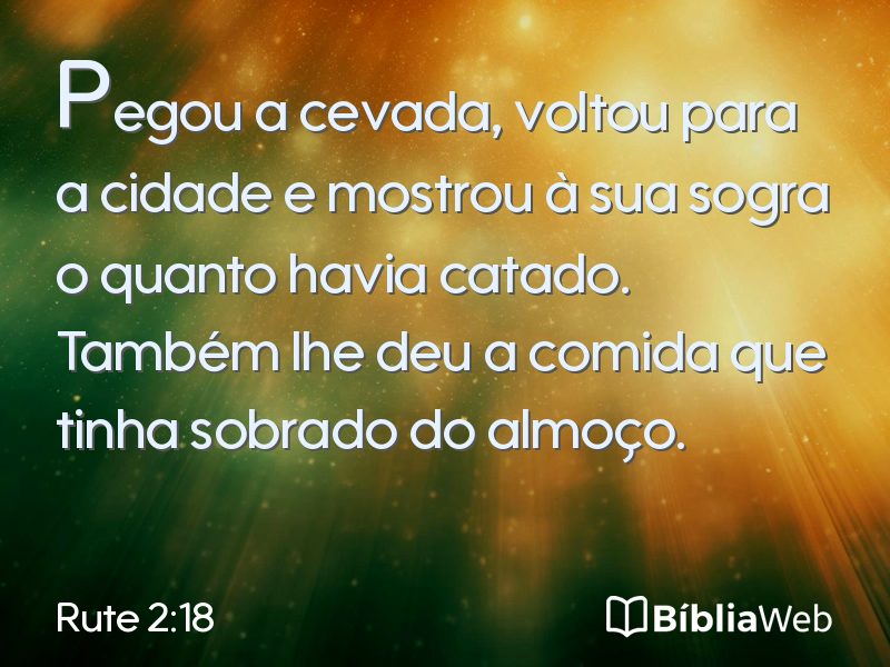 Rute 2:18 em imagem para compartilhar