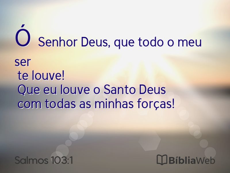 Salmos 103:1 em imagem para compartilhar