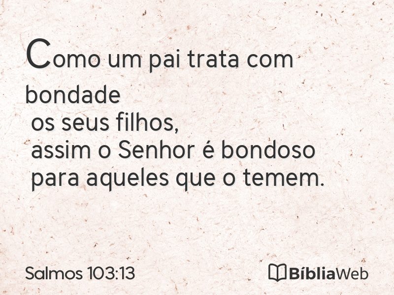Salmos 103:13 em imagem para compartilhar