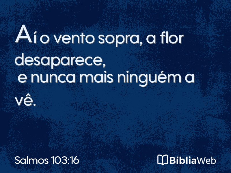 Salmos 103:16 em imagem para compartilhar