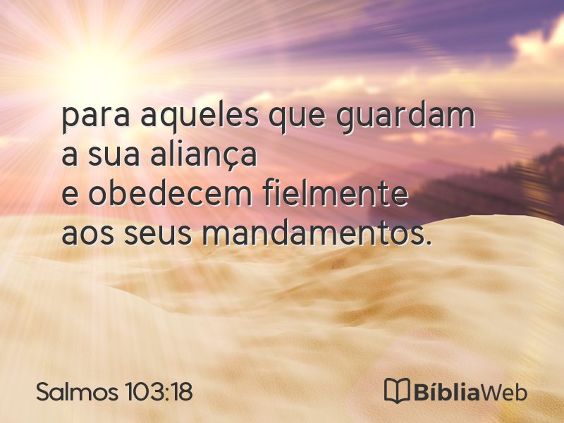 Salmos 103:18 em imagem para compartilhar