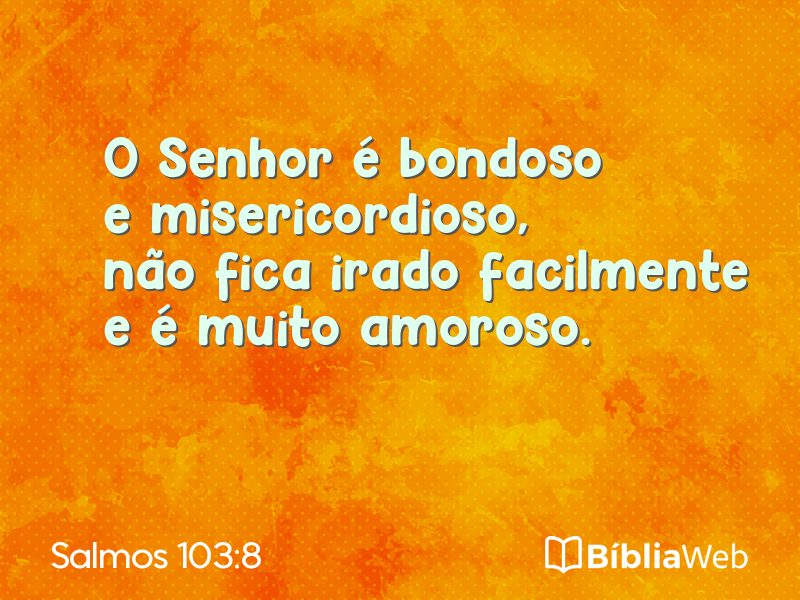 Salmos 103:8 em imagem para compartilhar