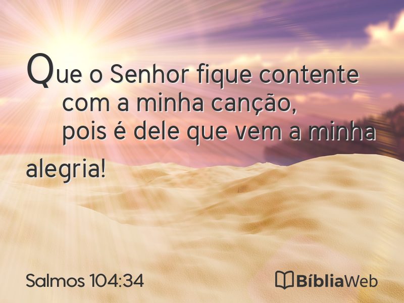 Salmos 104:34 em imagem para compartilhar