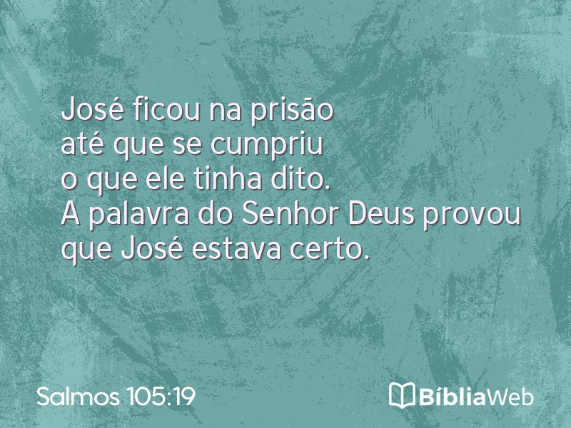 Salmos 105:19 em imagem para compartilhar