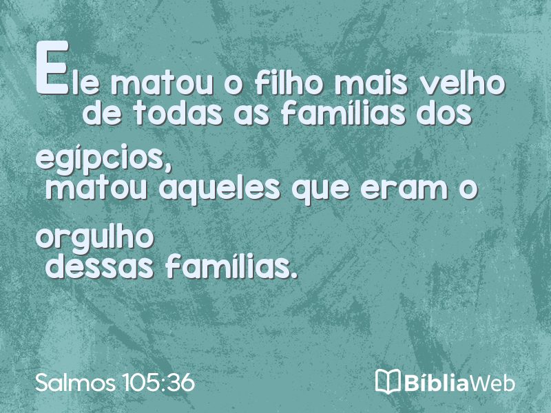 Salmos 105:36 em imagem para compartilhar