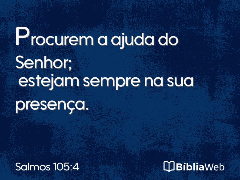 Salmos 105:4 em imagem para compartilhar
