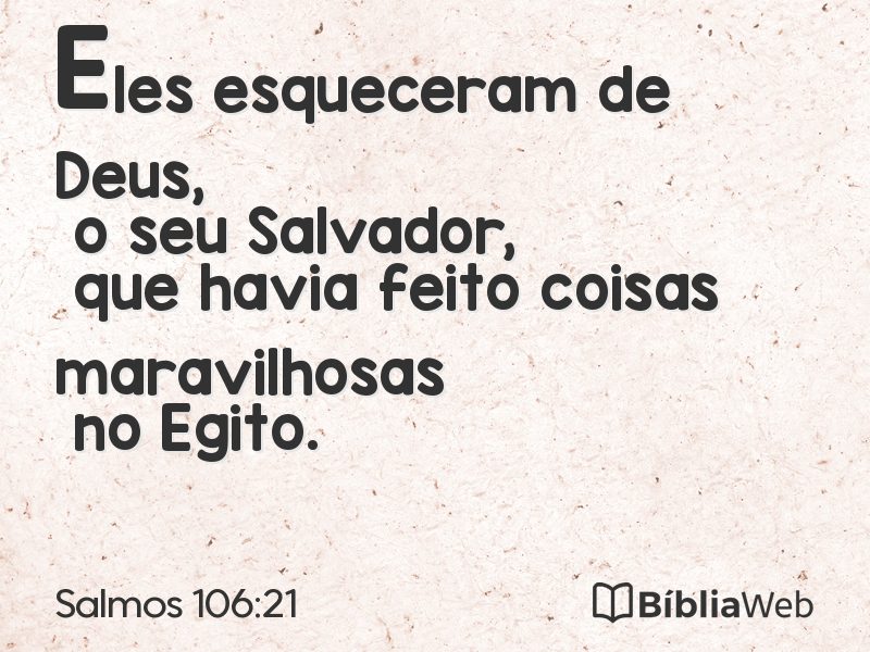 Salmos 106:21 em imagem para compartilhar