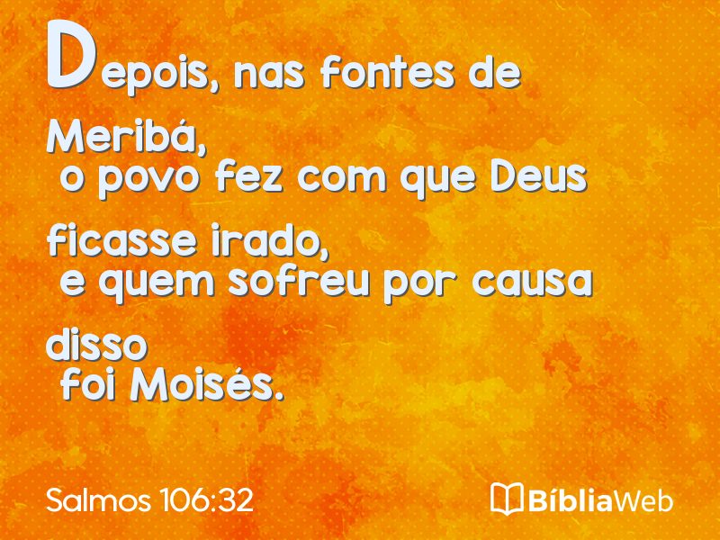 Salmos 106:32 em imagem para compartilhar