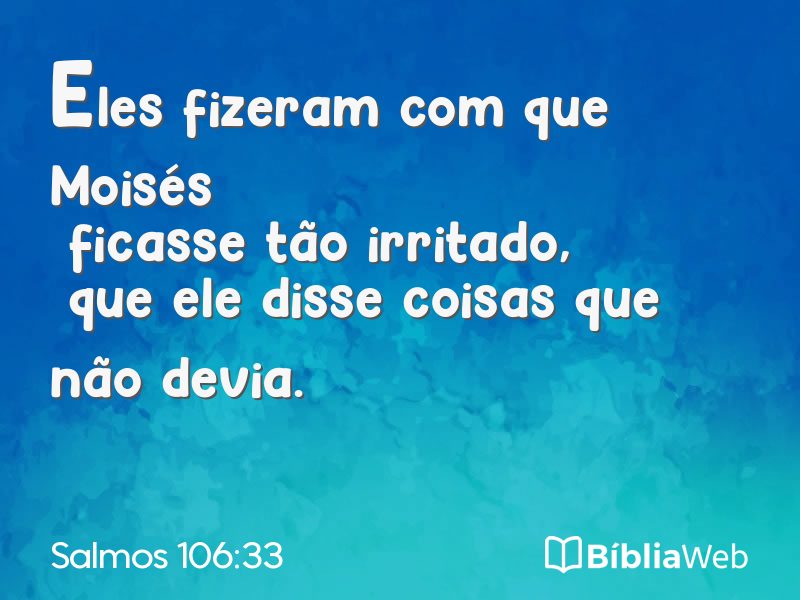 Salmos 106:33 em imagem para compartilhar