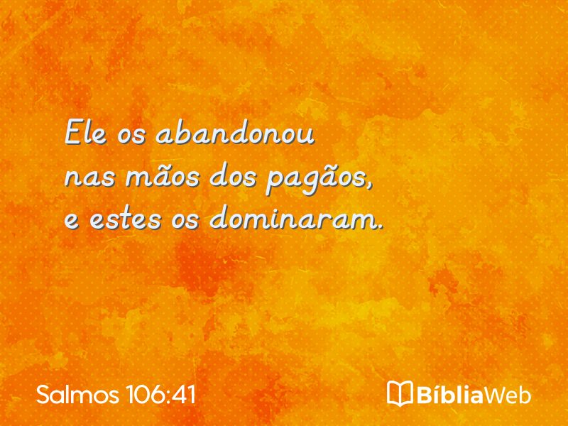 Salmos 106:41 em imagem para compartilhar