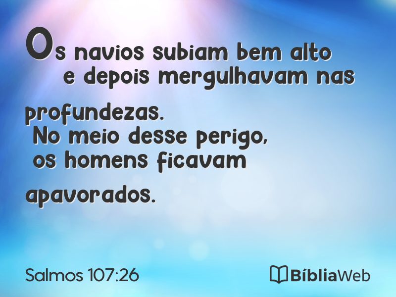 Salmos 107:26 em imagem para compartilhar