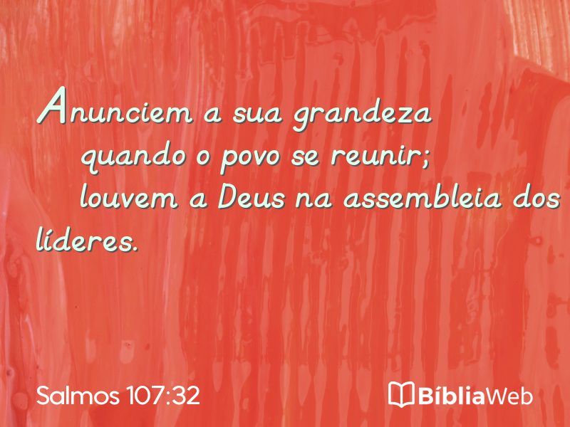 Salmos 107:32 em imagem para compartilhar