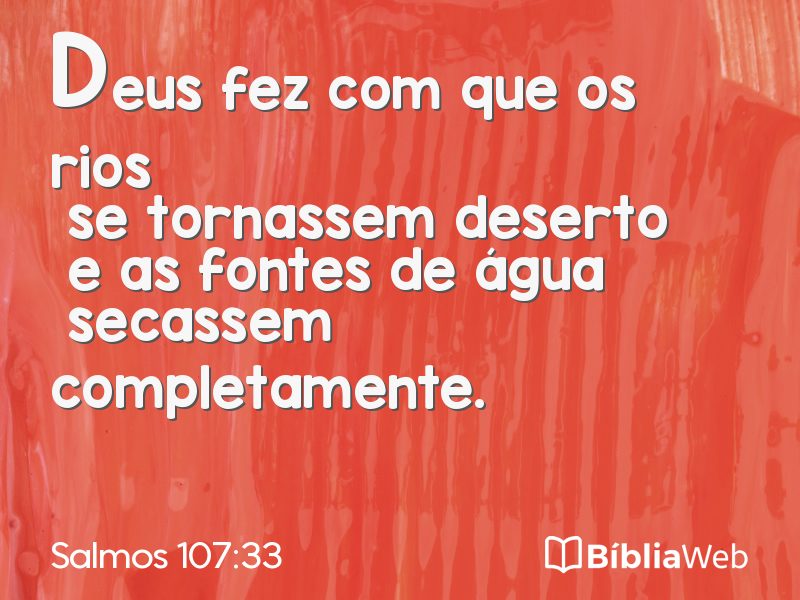 Salmos 107:33 em imagem para compartilhar