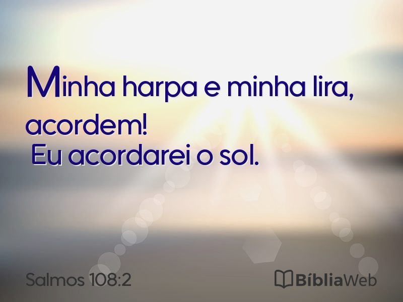 Salmos 108:2 em imagem para compartilhar