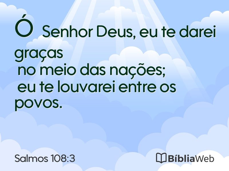 Salmos 108:3 em imagem para compartilhar