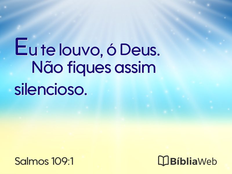 Salmos 109:1 em imagem para compartilhar