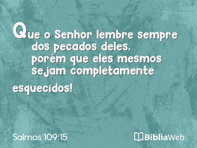 Salmos 109:15 em imagem para compartilhar