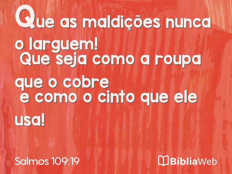 Salmos 109:19 em imagem para compartilhar