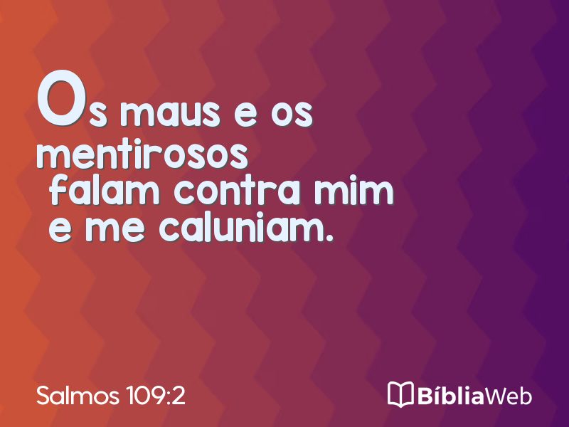 Salmos 109:2 em imagem para compartilhar