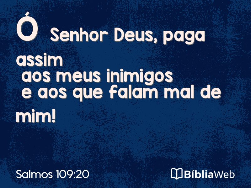Salmos 109:20 em imagem para compartilhar