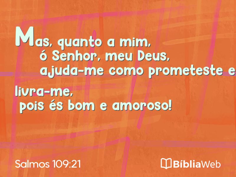 Salmos 109:21 em imagem para compartilhar