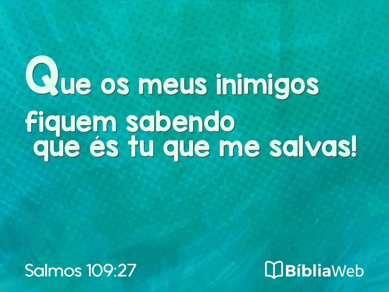 Salmos 109:27 em imagem para compartilhar