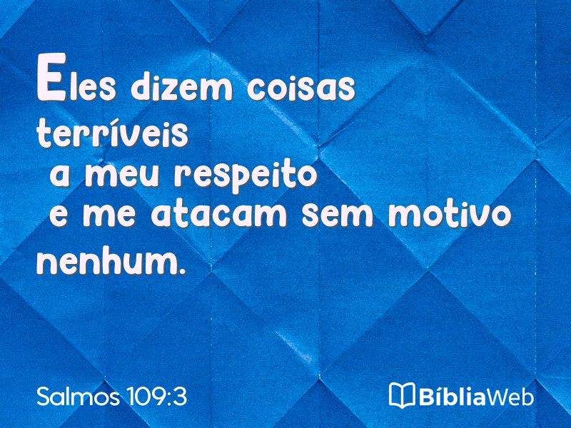 Salmos 109:3 em imagem para compartilhar