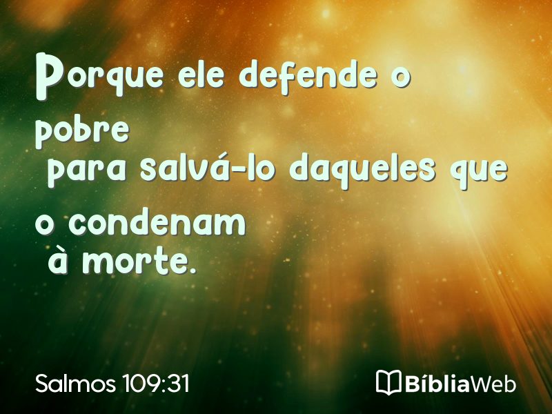 Salmos 109:31 em imagem para compartilhar