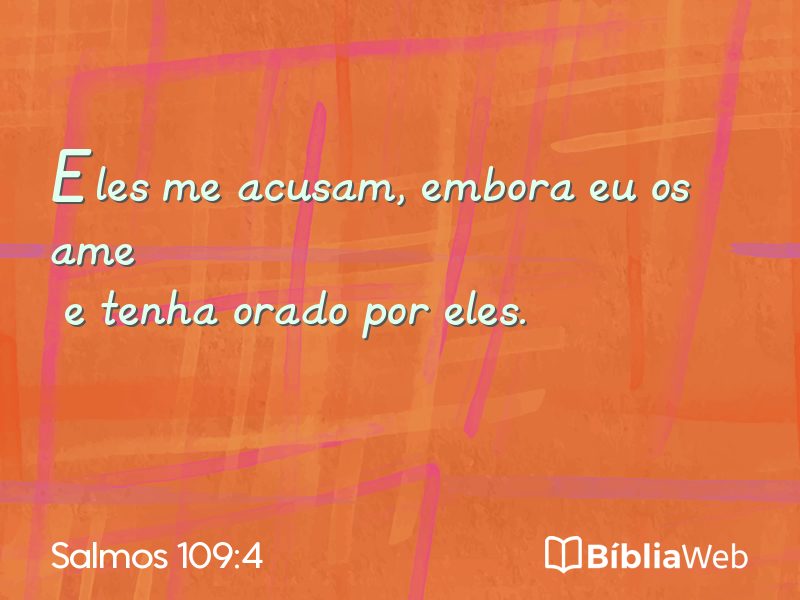 Salmos 109:4 em imagem para compartilhar