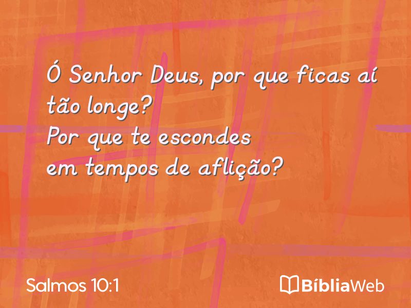 Salmos 10:1 em imagem para compartilhar
