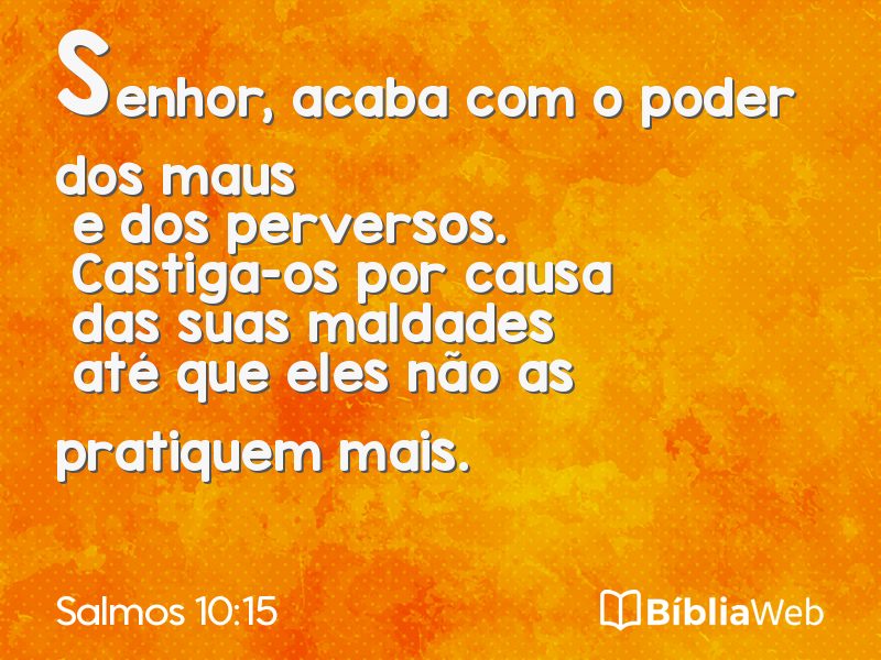 Salmos 10:15 em imagem para compartilhar