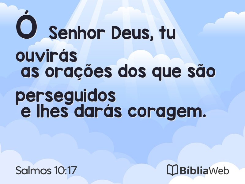 Salmos 10:17 em imagem para compartilhar