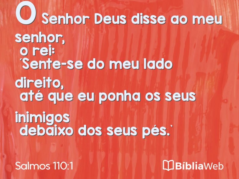 Salmos 110:1 em imagem para compartilhar