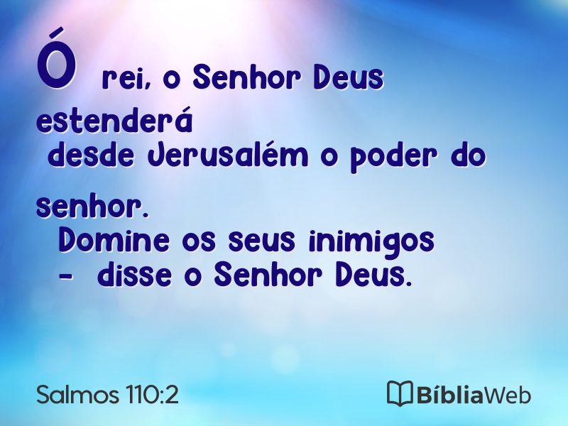 Salmos 110:2 em imagem para compartilhar