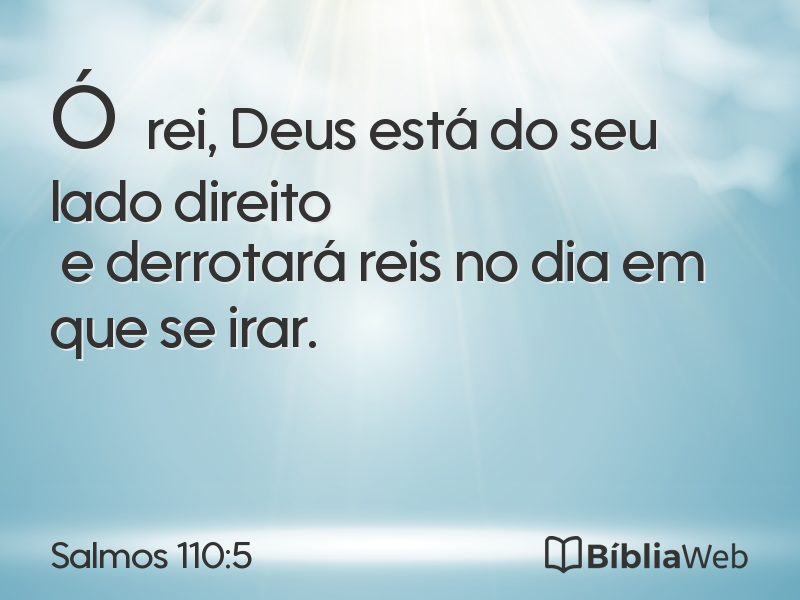 Salmos 110:5 em imagem para compartilhar