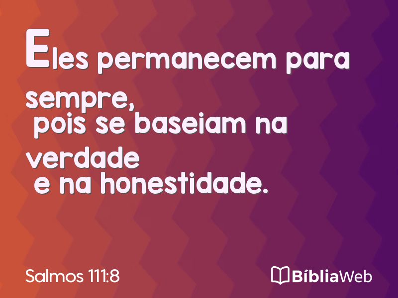 Salmos 111:8 em imagem para compartilhar