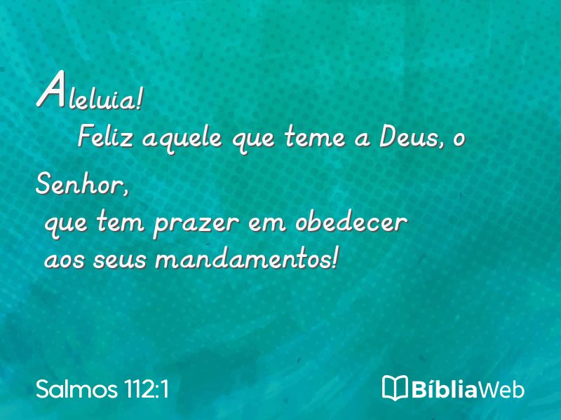 Salmos 112:1 em imagem para compartilhar